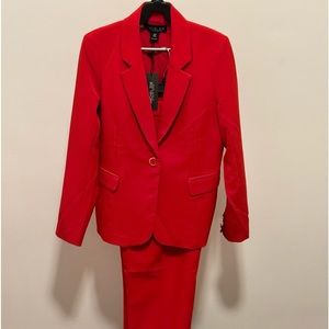 Red New with tags Rachel Zoe Suit Size 10